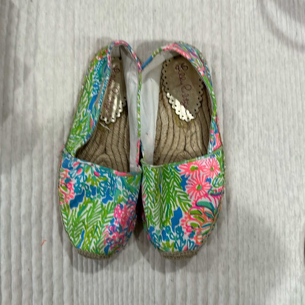 Lilly Pulitzer Lilla Lovers Coral Espadrille Flats